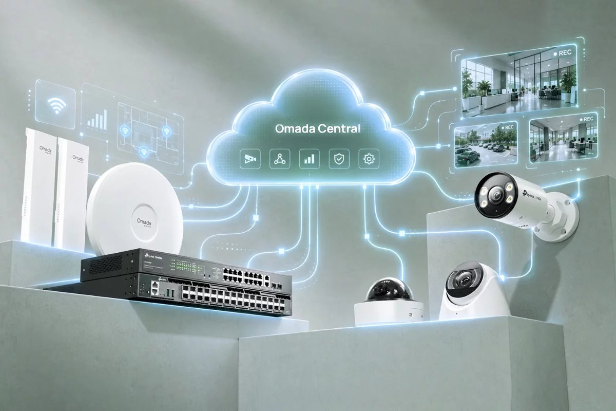 Omada Central unifica redes y videovigilancia empresarial en la nube