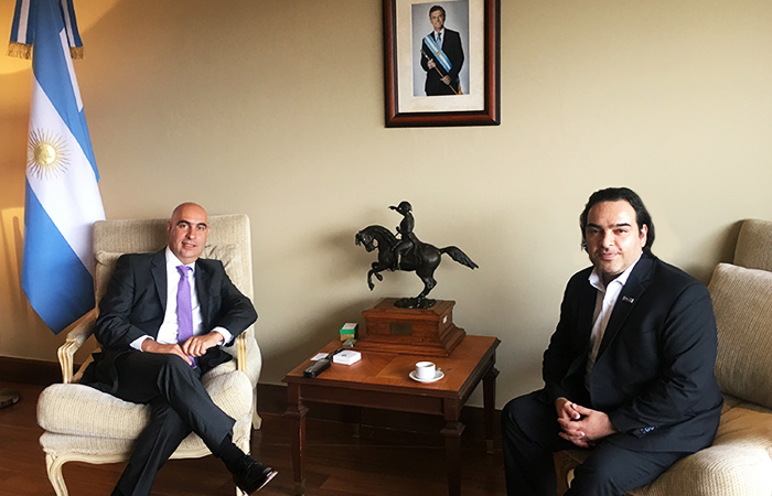 Embajador Ezequiel Sabor y Sergio Cara (Archivo My Press)