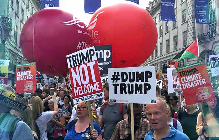 Repudio a Trump en Londres (Foto: Luis Garcia)