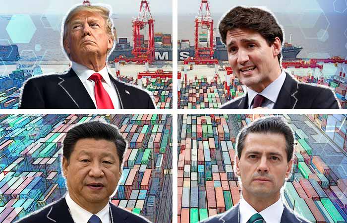 Las reacciones de la guerra comercial 