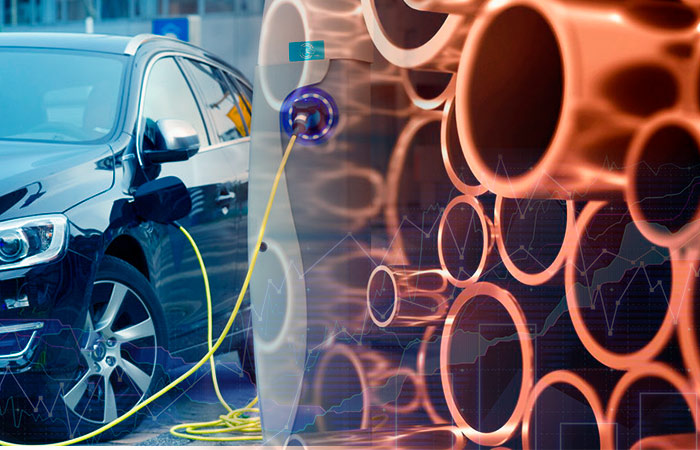 Estados Unidos, el cobre repunta por los vehículos eléctricos